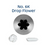 Piping Tip Drop Flower #6K