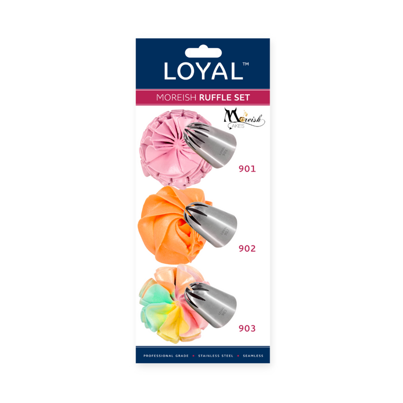 LOYAL x Moreish Cakes | 3pc Moreish Ruffle Piping Set