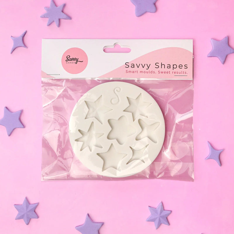 Silicone Mould  Twinkle Stars Large