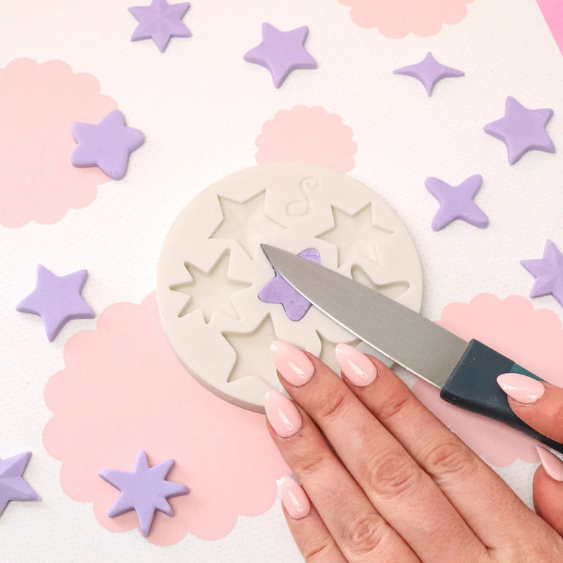 Silicone Mould  Twinkle Stars Large