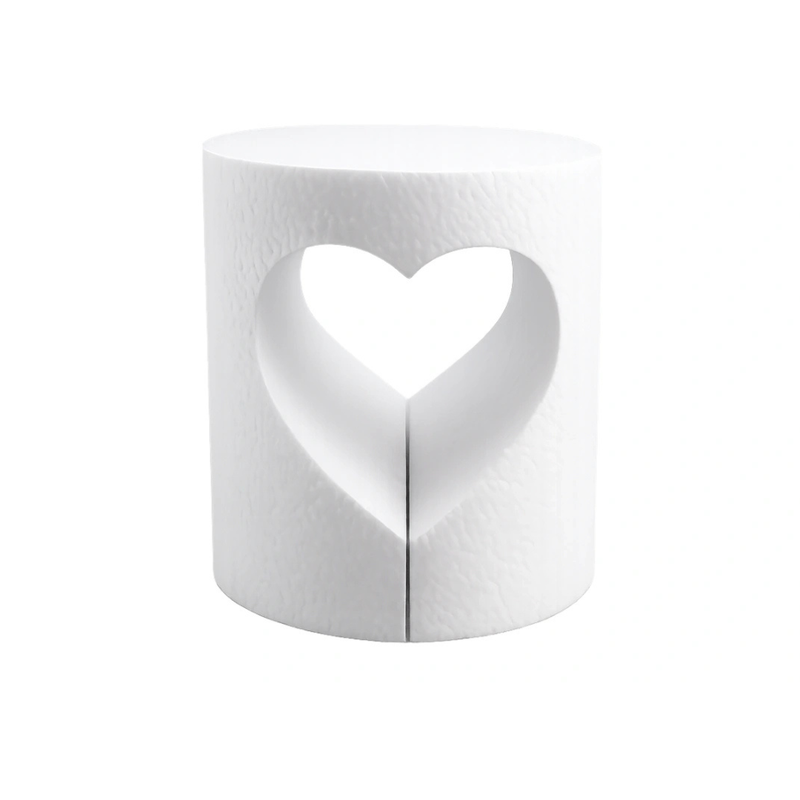 Foam Heart Cut Out Round 6 x 6in