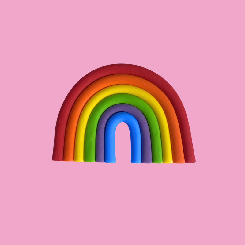 Fondant Topper Bright Rainbow