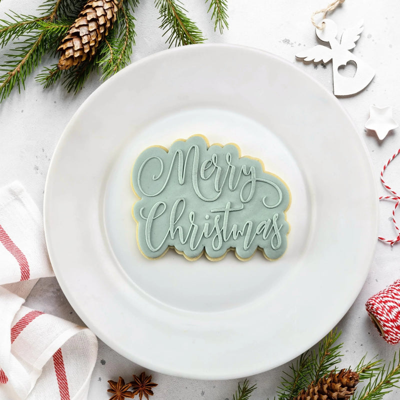 Debosser With Cutter Merry Christmas