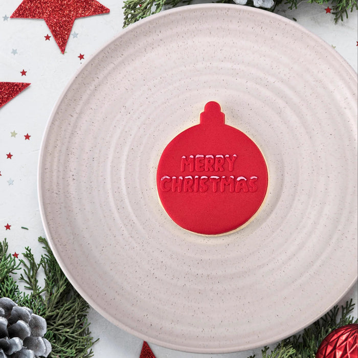 Debosser Plate Merry Christmas Snow