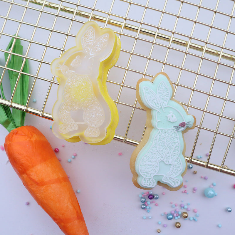 Boss Embossers Rabbit Stamp Debosser With Cutter Bunny Rabbit Mini — Cakers Warehouse