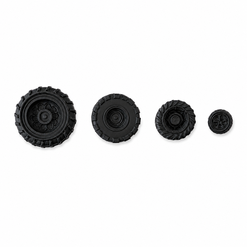 Fondant Topper Assorted Tyre 4pc