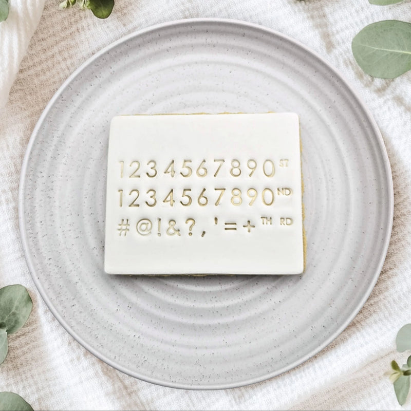 Stamp Embosser Modern Numbers