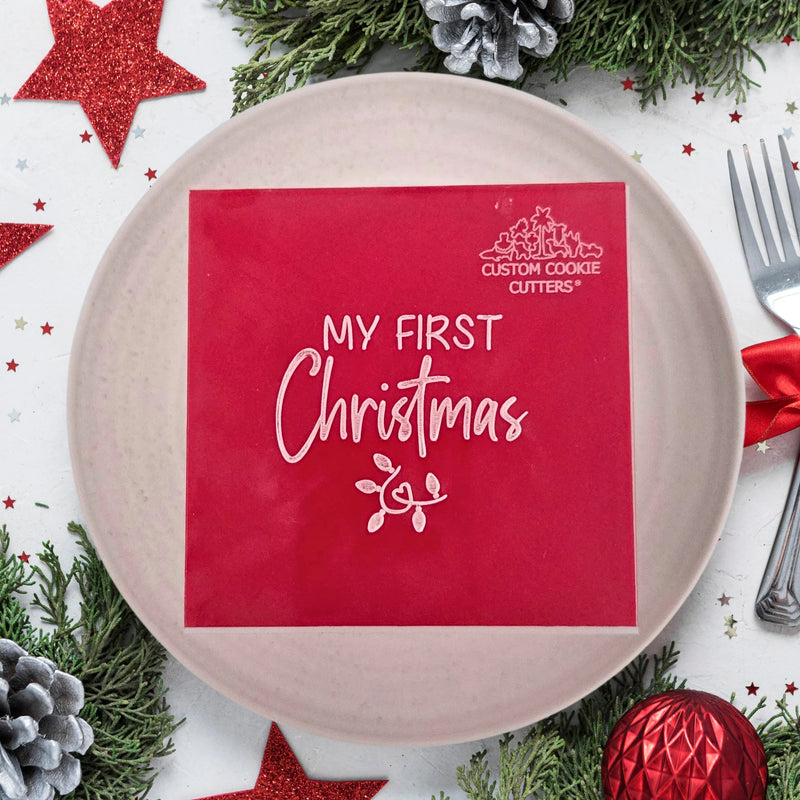 Debosser Plate My First Christmas *Clearance*