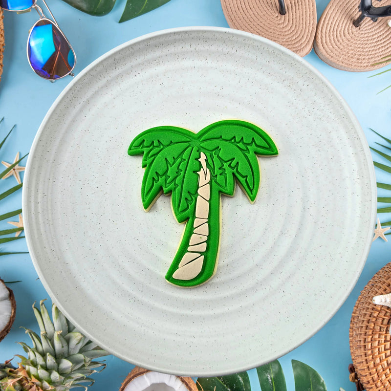 Stamp Embosser With Cutter Palm Tree