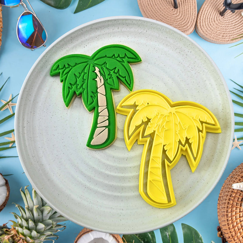 Stamp Embosser With Cutter Palm Tree