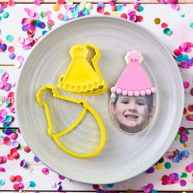 Debosser With Cutter Party Hat Face