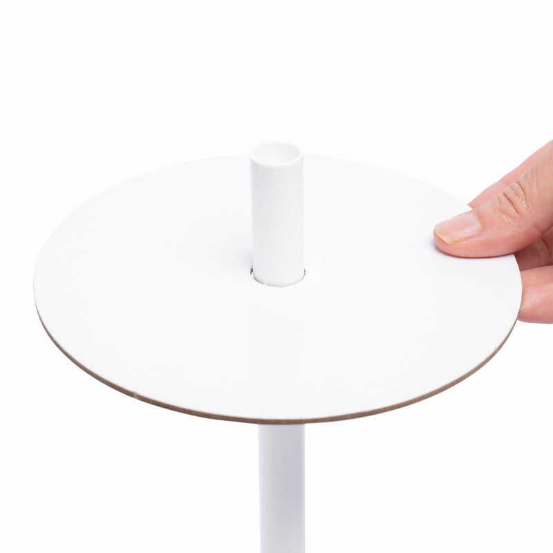 Perforated Cardboard Round Silver