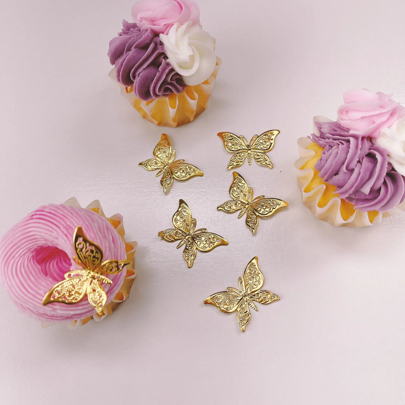 More Deco Arched Butterflies 10pc