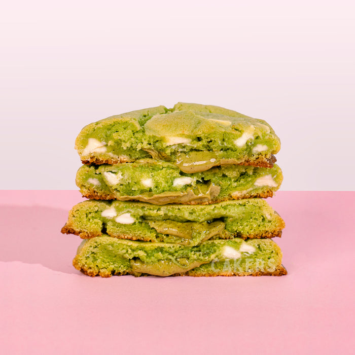 NY Style Chunky Pistachio Cream Cookies