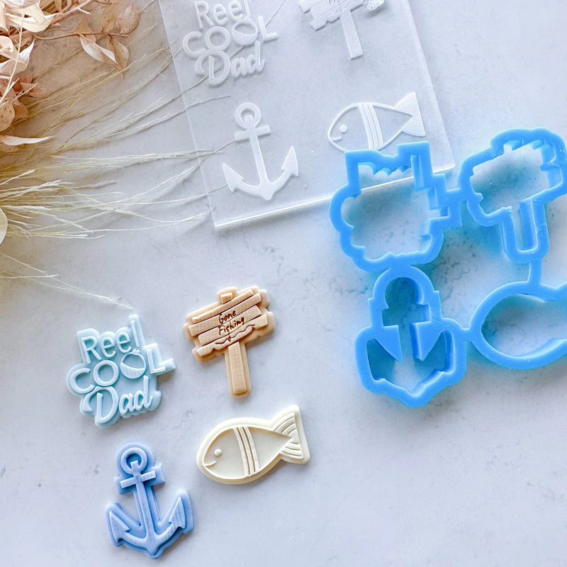 Debosser Plate With Cutter Mini Reel Cool Dad