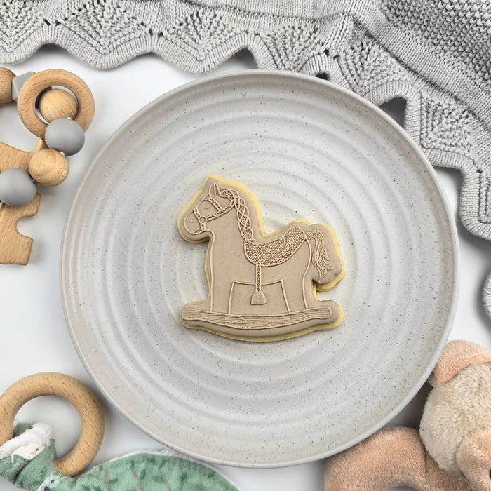 Stamp Debosser With Cutter Rocking Horse