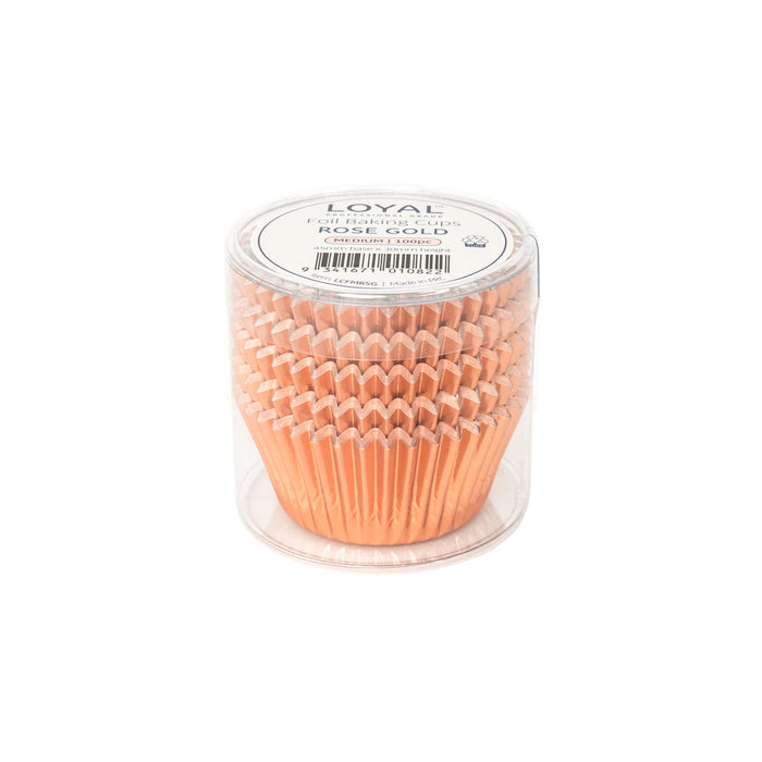 Foil Baking Cups Rose Gold 100pc