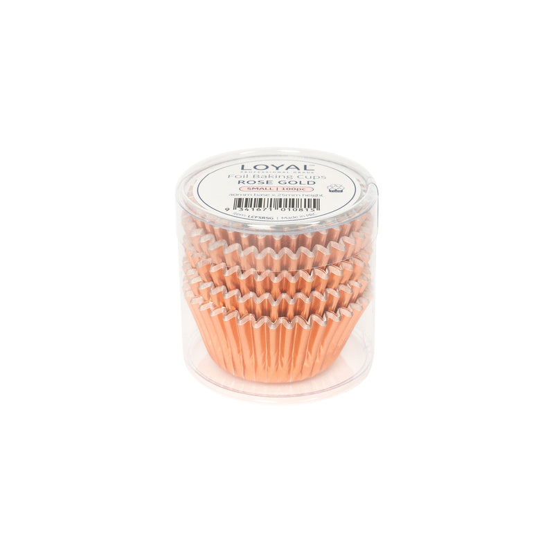 Foil Baking Cups Rose Gold 100pc