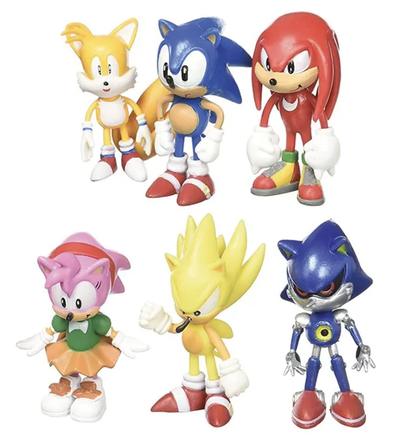 Topper Sonic The Hedgehog Figurine 6pc