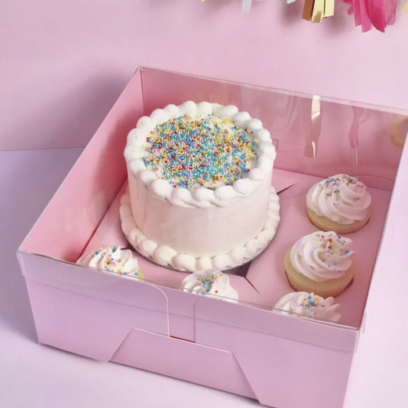Pink Bento Cake & Cupcake box 5 hole