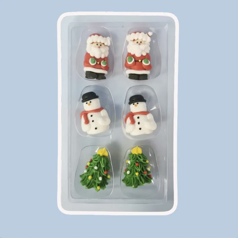 Topper Christmas Figures 6pc