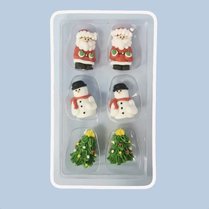 Topper Christmas Figures 6pc