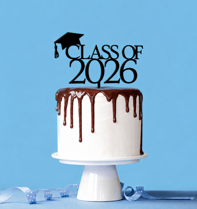 Topper Handwritten & Block Class Of 2026