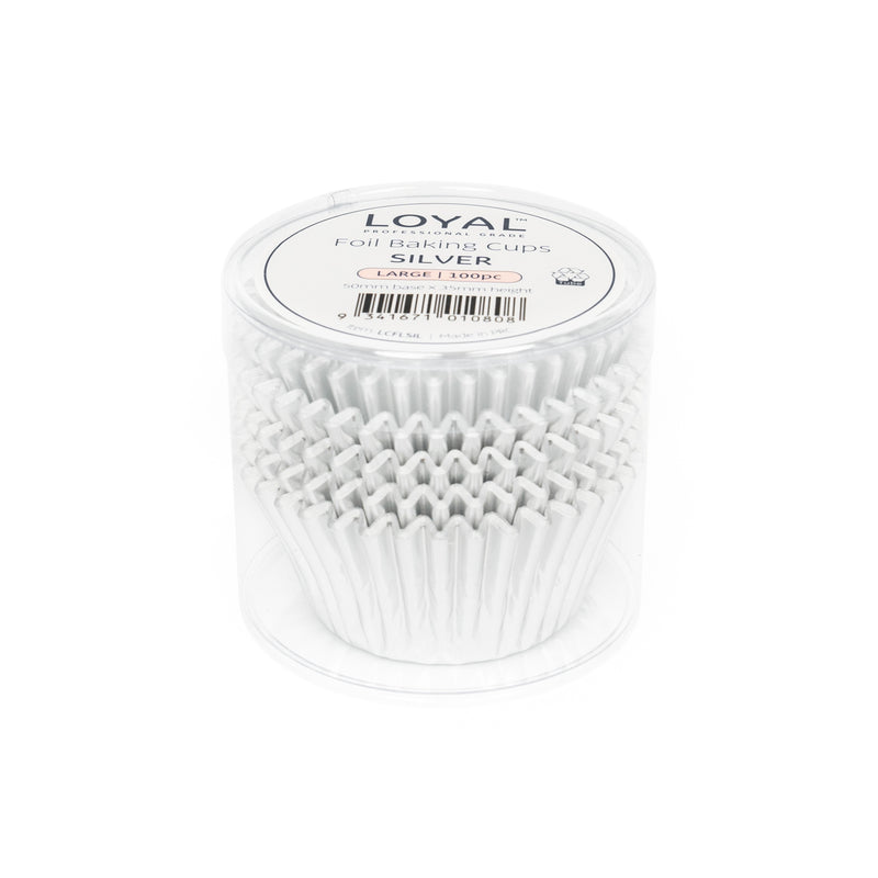 Foil Baking Cups Silver 100pc
