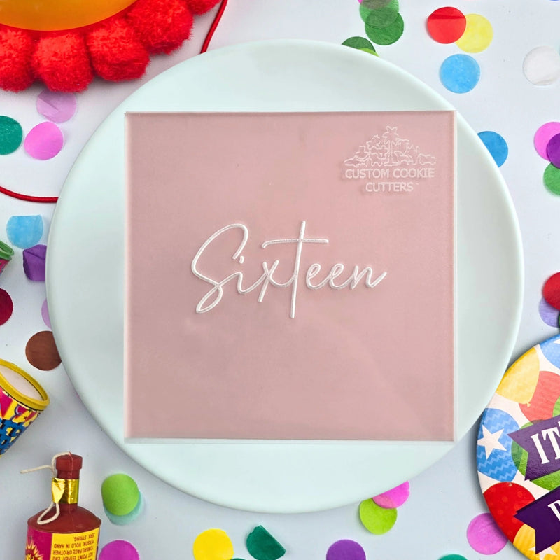 Debosser Plate Sixteen