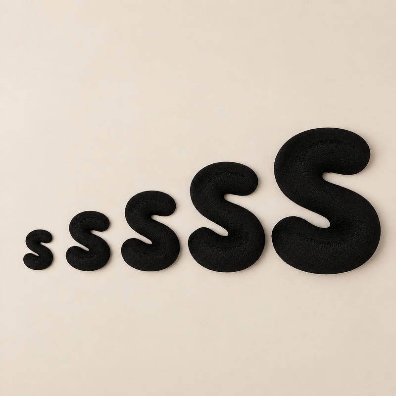 Fuzzy Bubble Letters