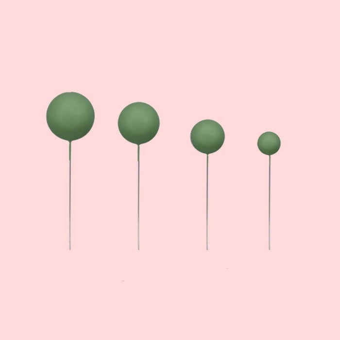 Matte Ball Topper Sage Green 20pc