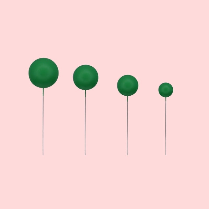 Matte Ball Topper Forest Green 20pc
