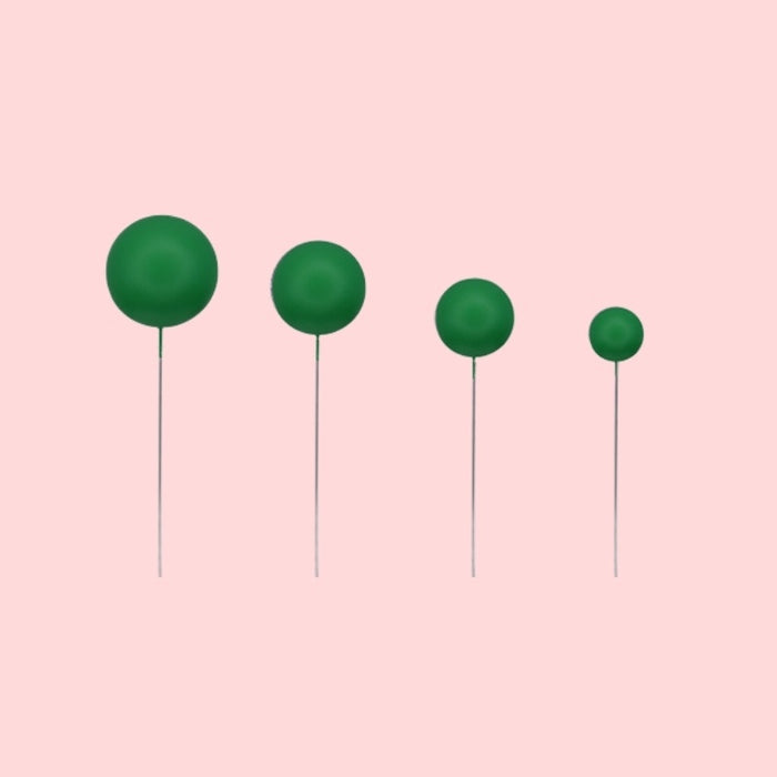Matte Ball Topper Forest Green 20pc