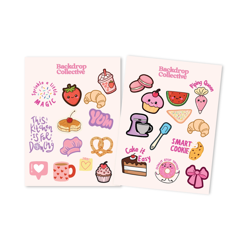 Mini Reusable Decals Cake It Easy Pack