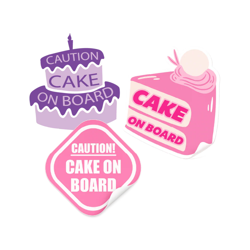 Reusable Decals Cake On Board Sweet Pack