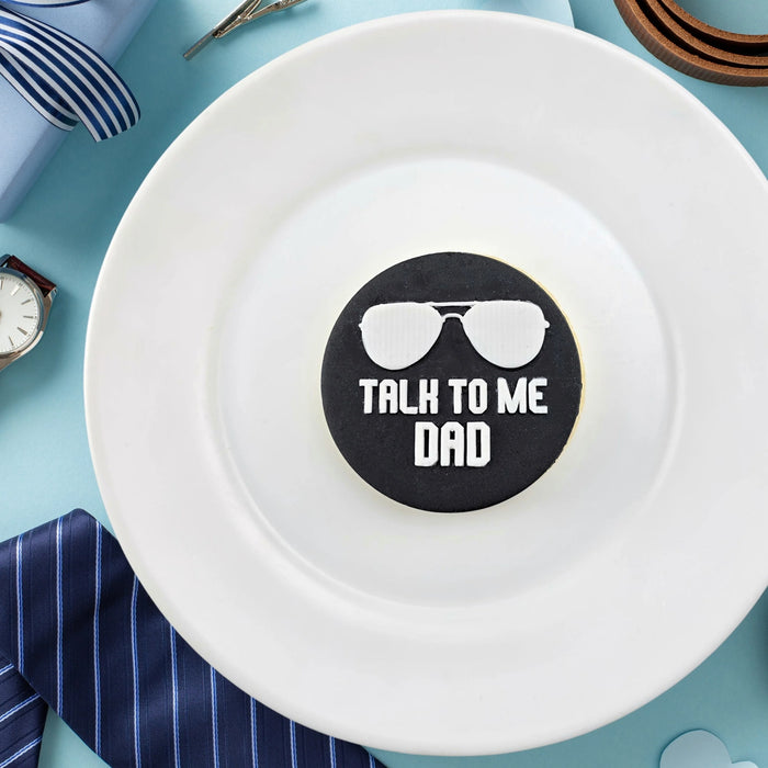 Debosser Plate Talk To Me Dad *Clearance*