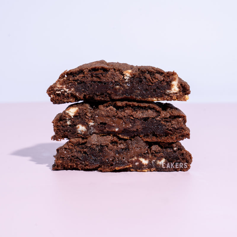 NY Style Chunky Triple Choc Cookies