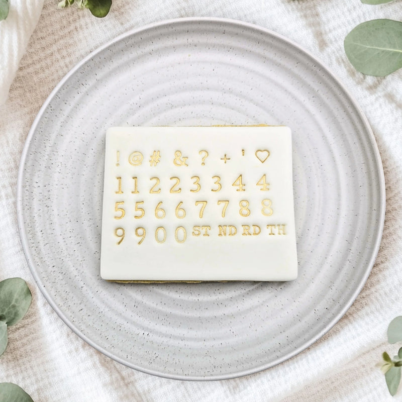 Stamp Embosser Typewriter Numbers