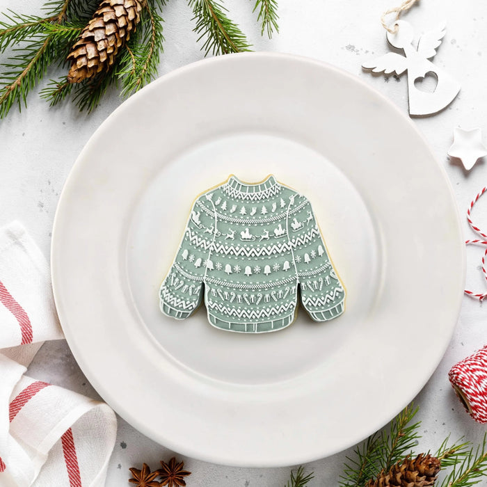 Stamp Debosser With Cutter Ugly Sweater