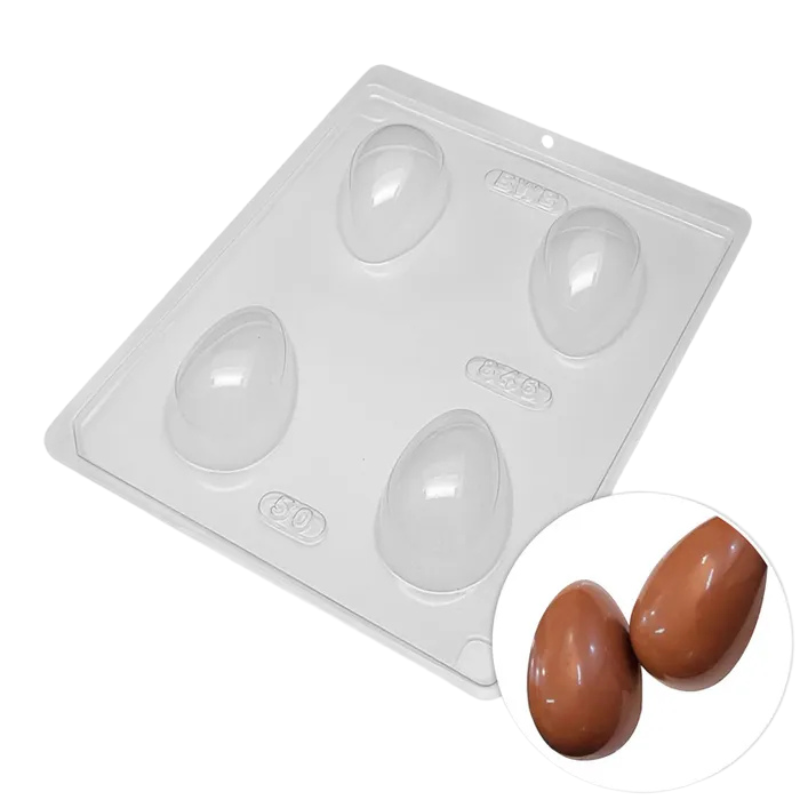Plastic Mould Smooth Egg 50g