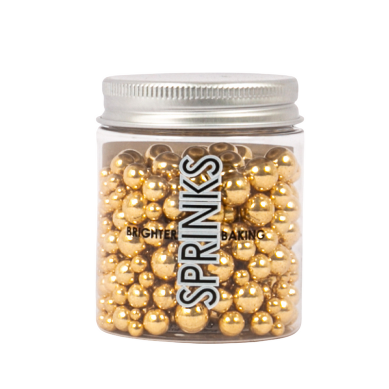 Sprinkles Shapes Bubble Bubble Shiny Gold 65g