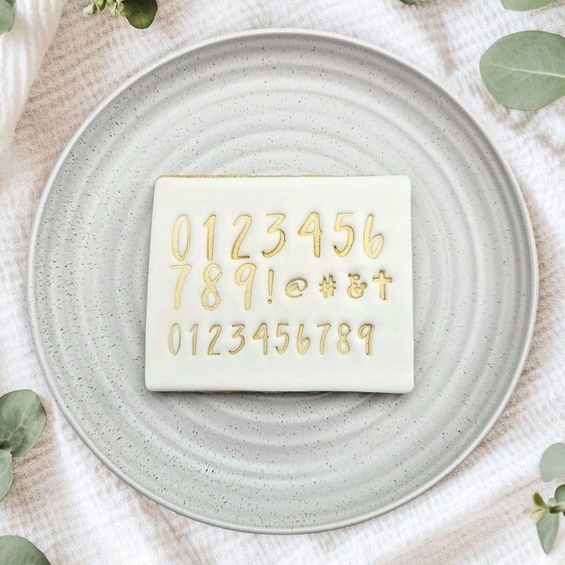 Stamp Embosser Script 2 Numbers