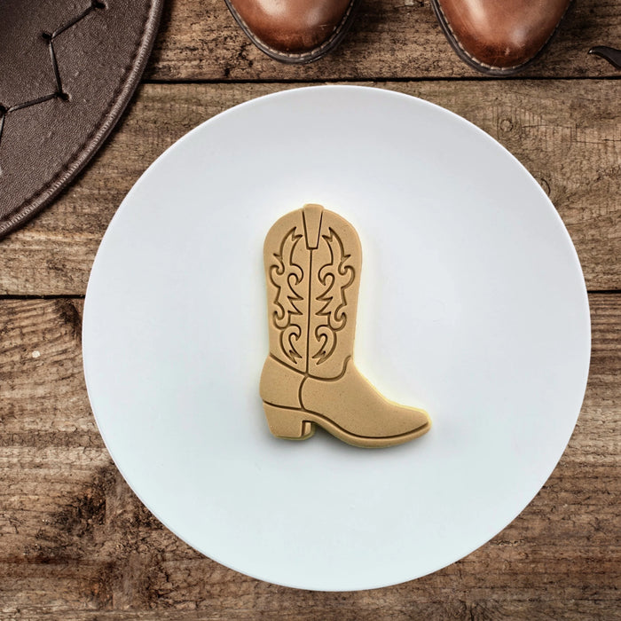 Stamp Embosser With Cutter Western Boot