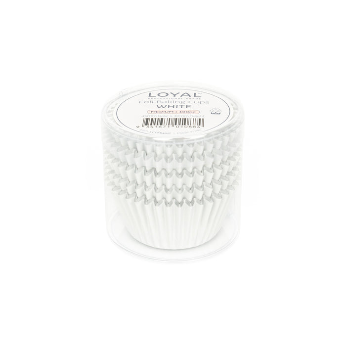 Foil Baking Cups White 100pc