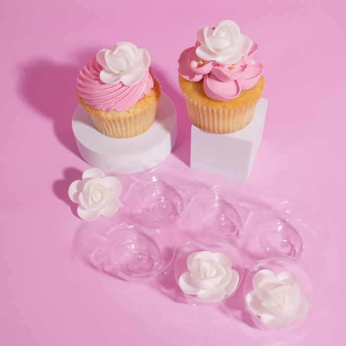 Wafer Paper Rosettes 6pc