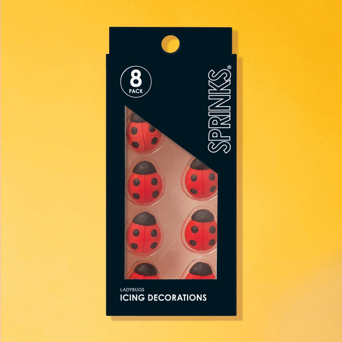 Icing Decorations Ladybugs 10pc
