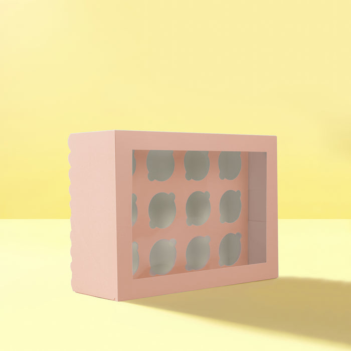Scalloped Cupcake Box 12 Hole