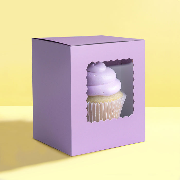 Scalloped Single Cupcake Box 6pc