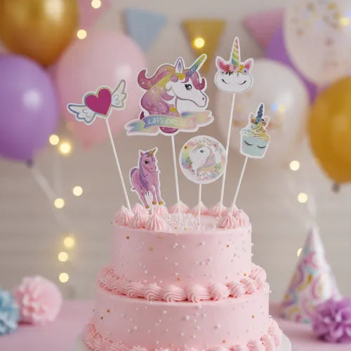 Topper Set Unicorn 6pc