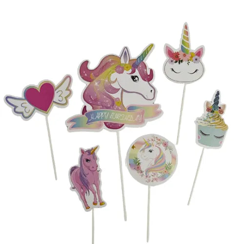 Topper Set Unicorn 6pc